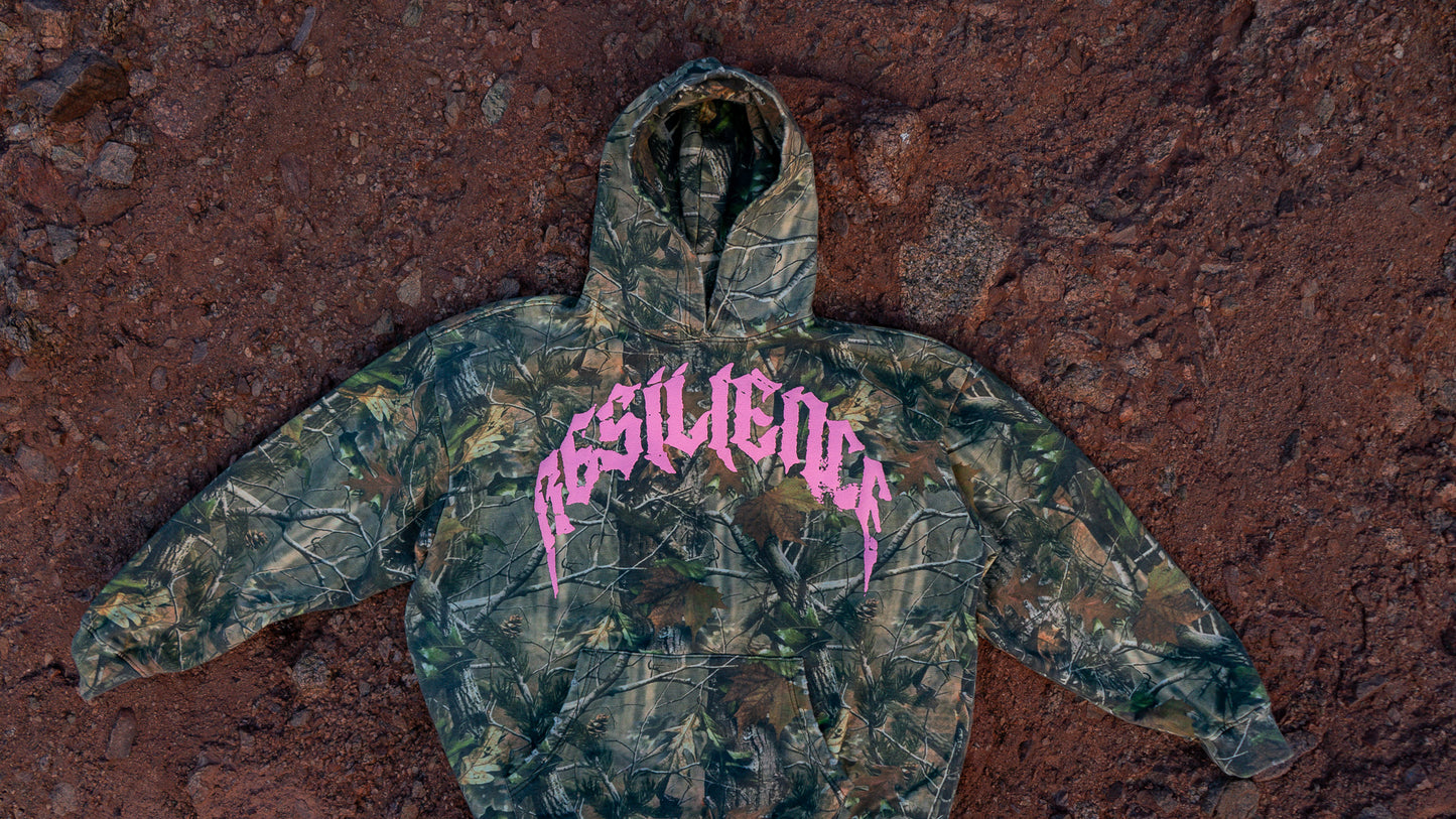 Legacy Hoodie - "TREE CAMO / PINK" *OVERSIZED*