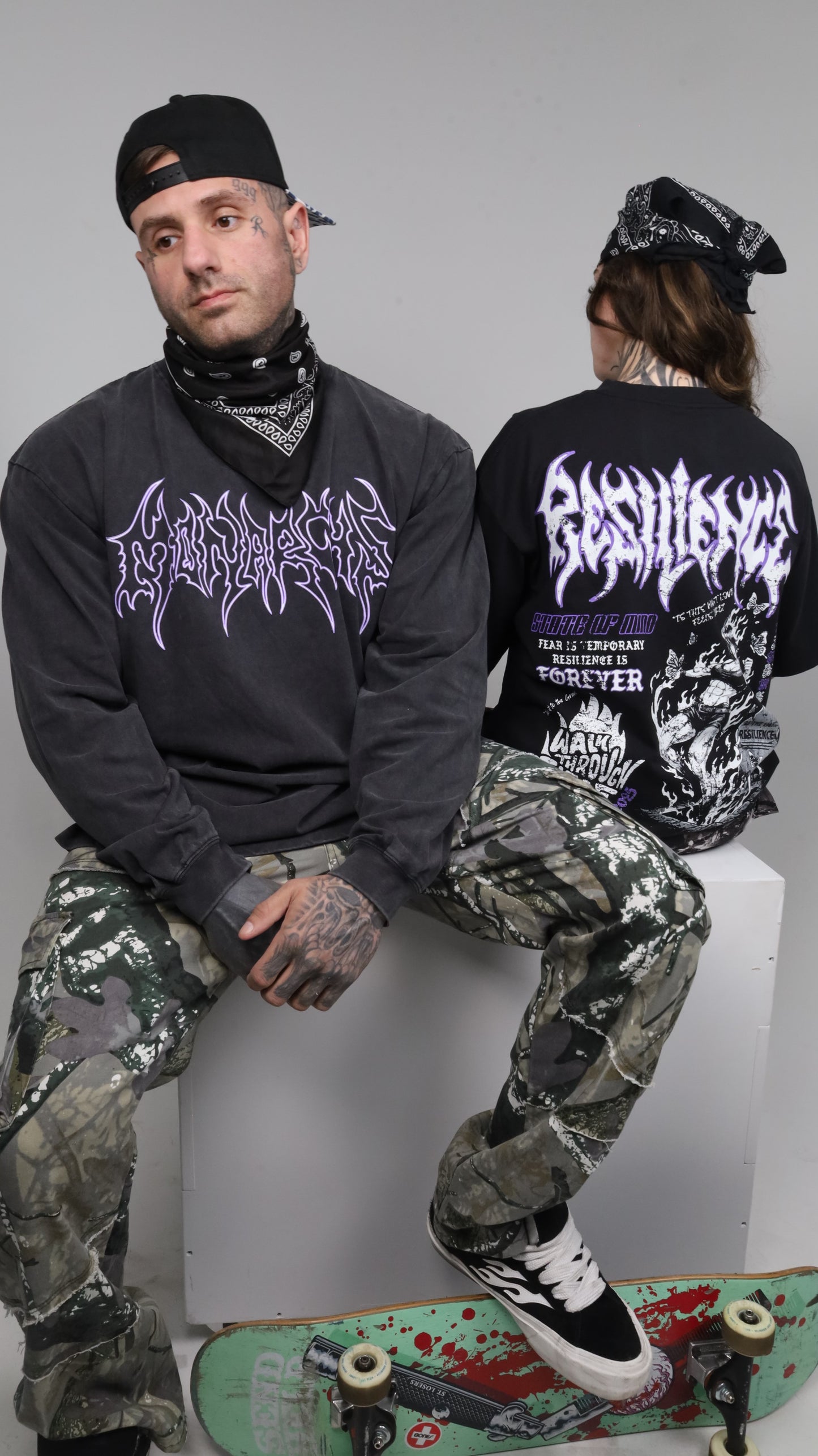 WALK THROUGH FIRE - LONGSLEEVE (VINTAGE BLACK)