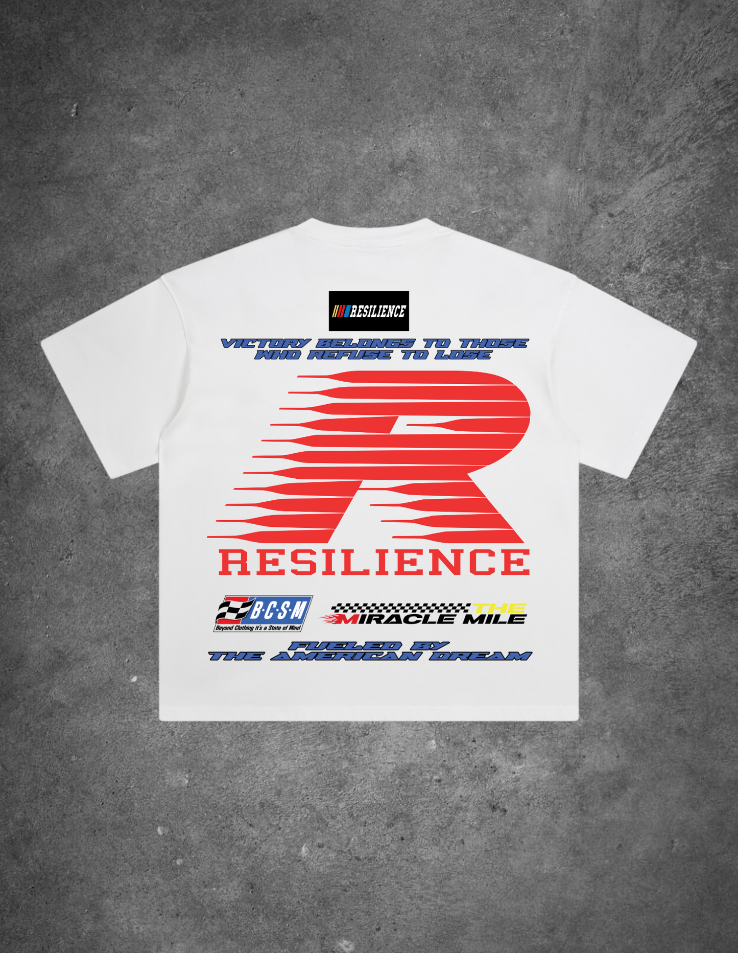 "MIRACLE MILE" - OVERSIZED TEE (BLACK)