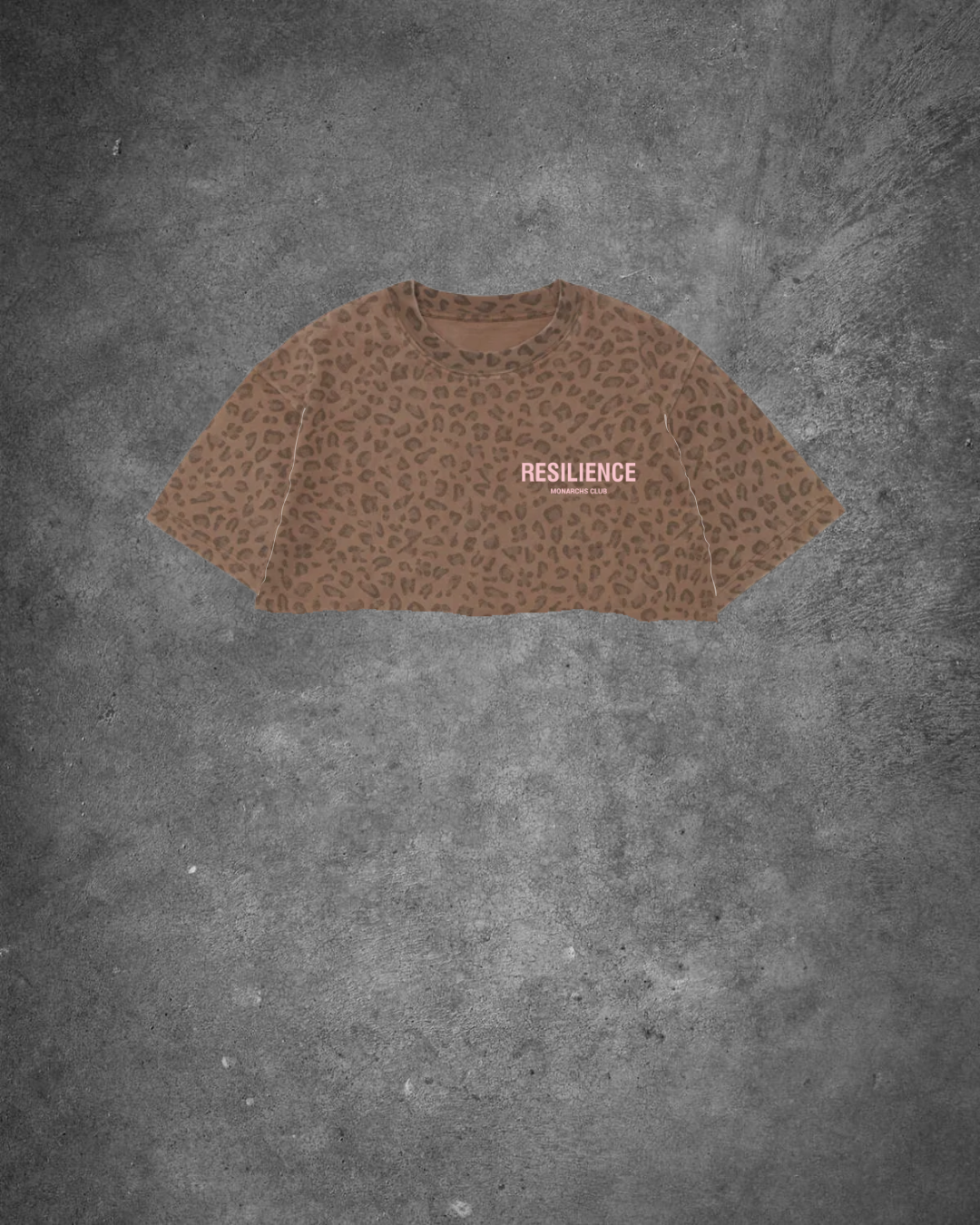 Monarchs Club- Leopard Crop top (PINK)