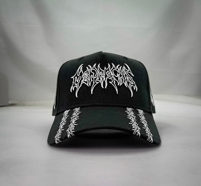 "RESILIENCE MONARCHS" 5 PANEL SNAPBACK HAT IN BLACK