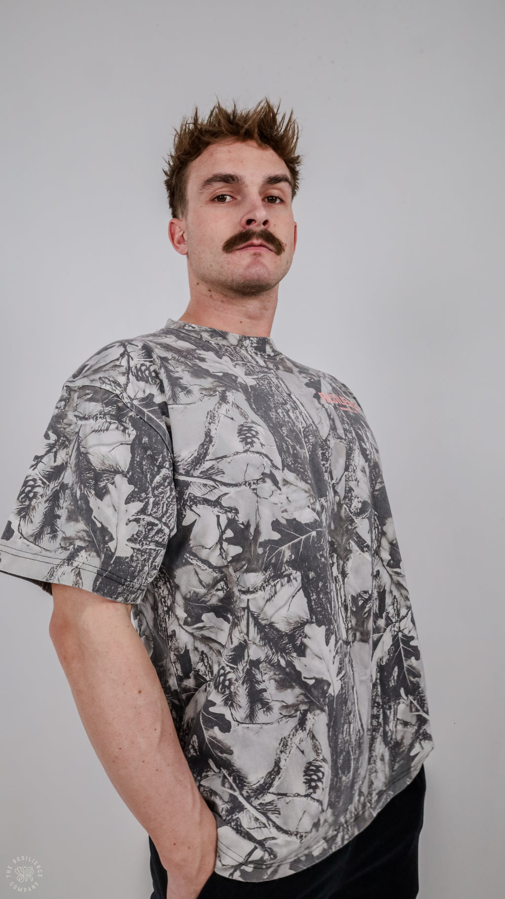 Monarchs Club -  Oversized Tee | Vintage Tree Camo/ PINK