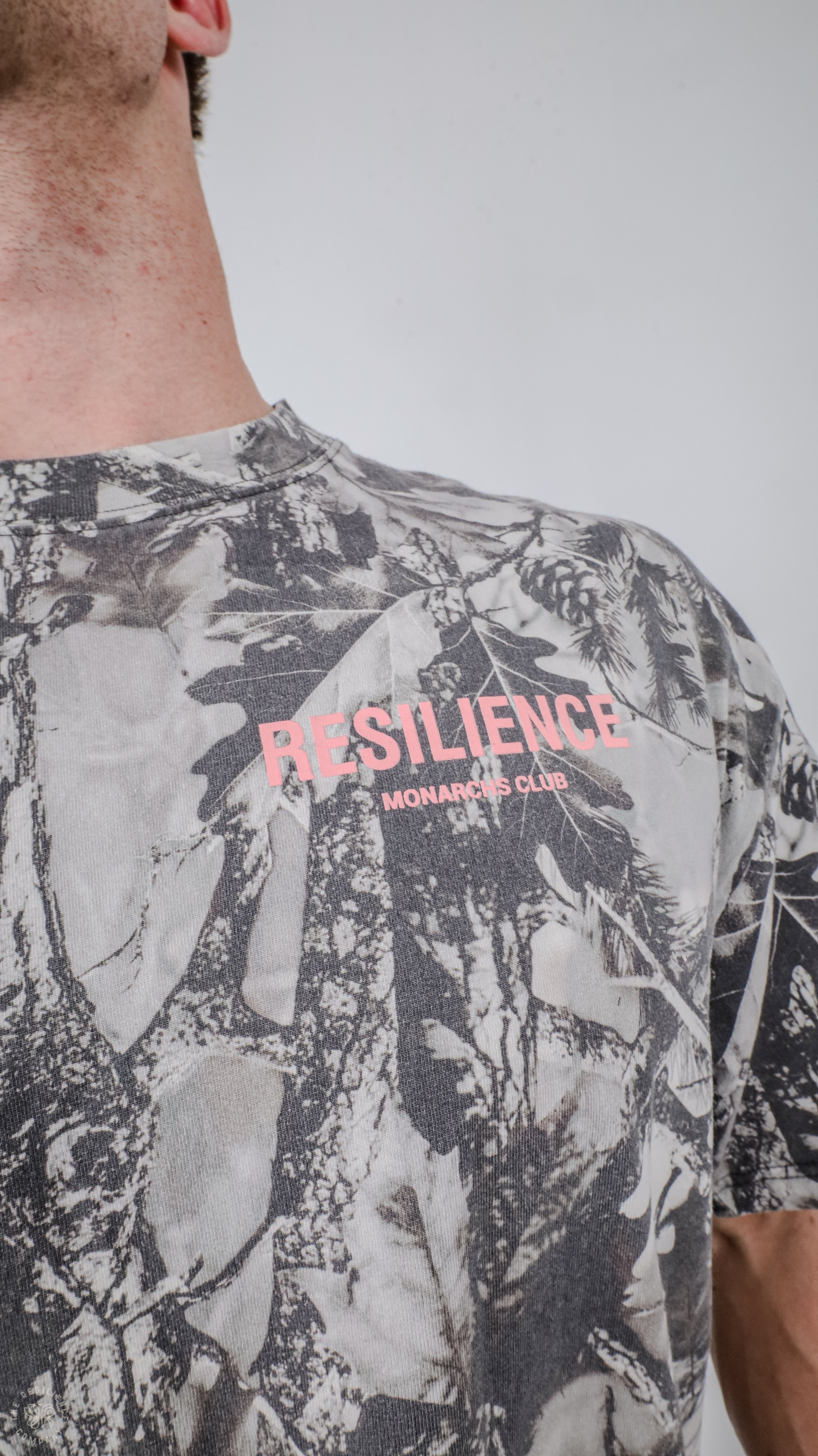 Monarchs Club -  Oversized Tee | Vintage Tree Camo/ PINK