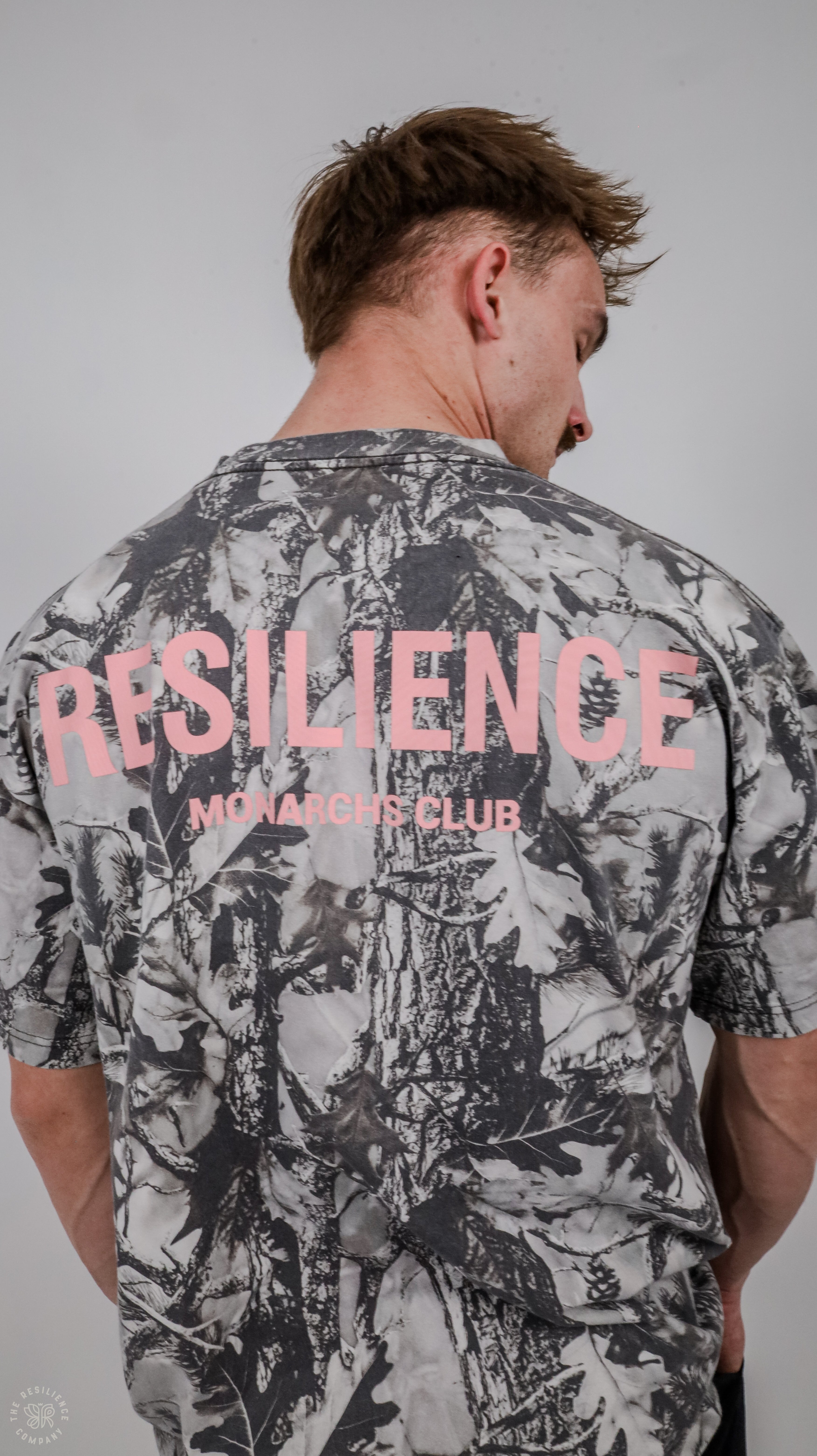 Monarchs Club -  Oversized Tee | Vintage Tree Camo/ PINK