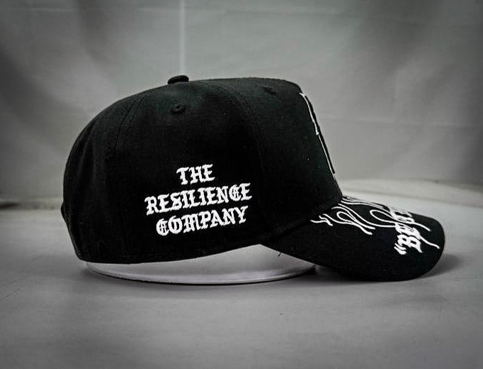 "BE THE LIGHT" 5 PANEL SNAPBACK HAT IN BLACK