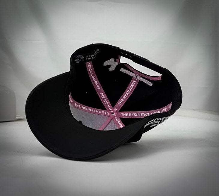 "BE THE LIGHT" 5 PANEL SNAPBACK HAT IN BLACK