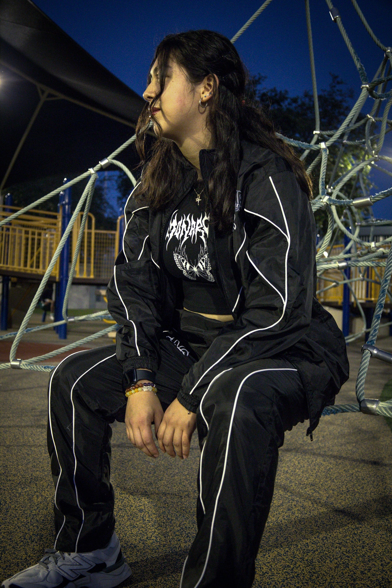 Black Pearl- (Nylon Tracksuit) *RARE 8 TOTAL MADE*