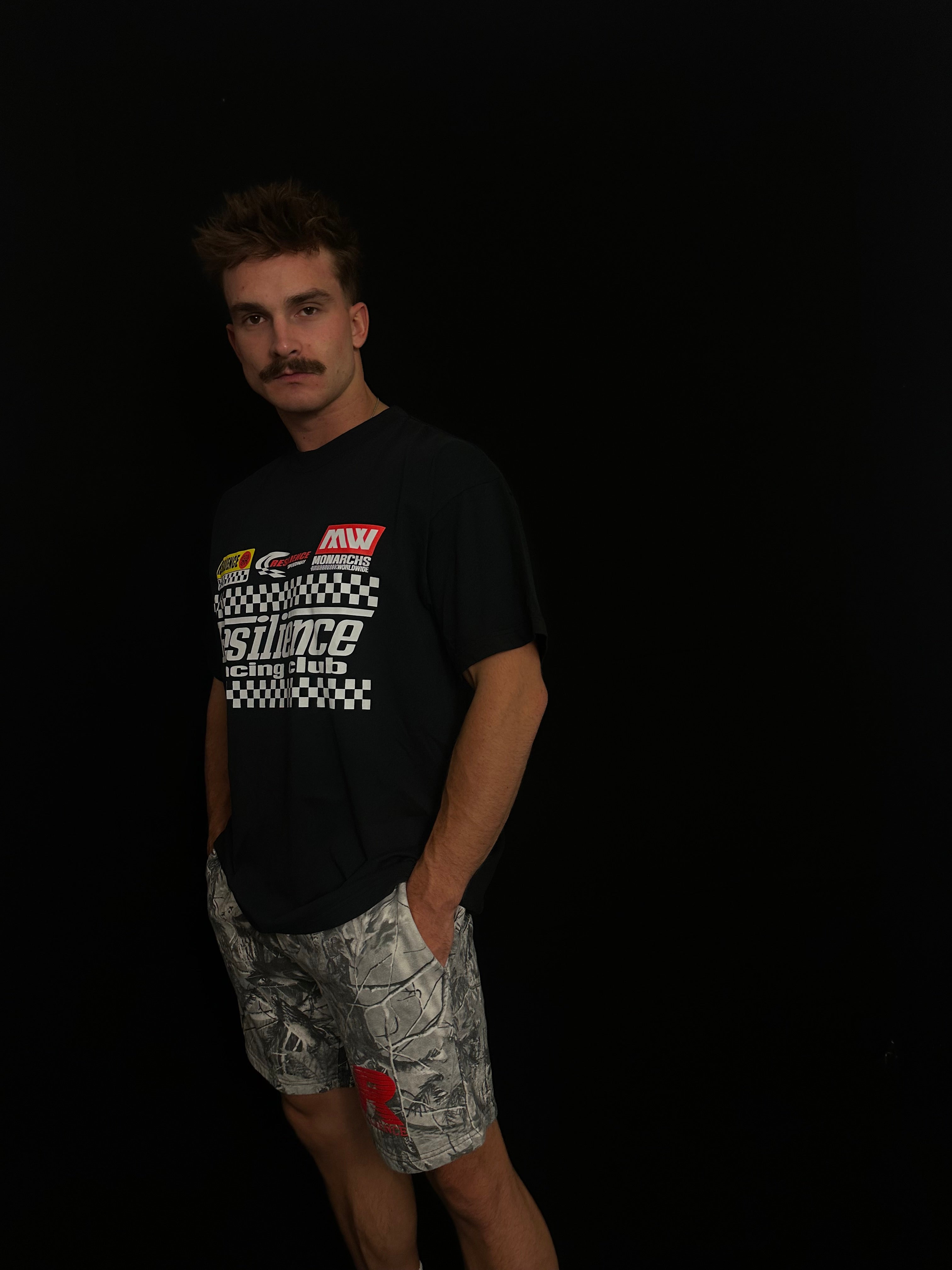 "MIRACLE MILE" - OVERSIZED TEE (BLACK)