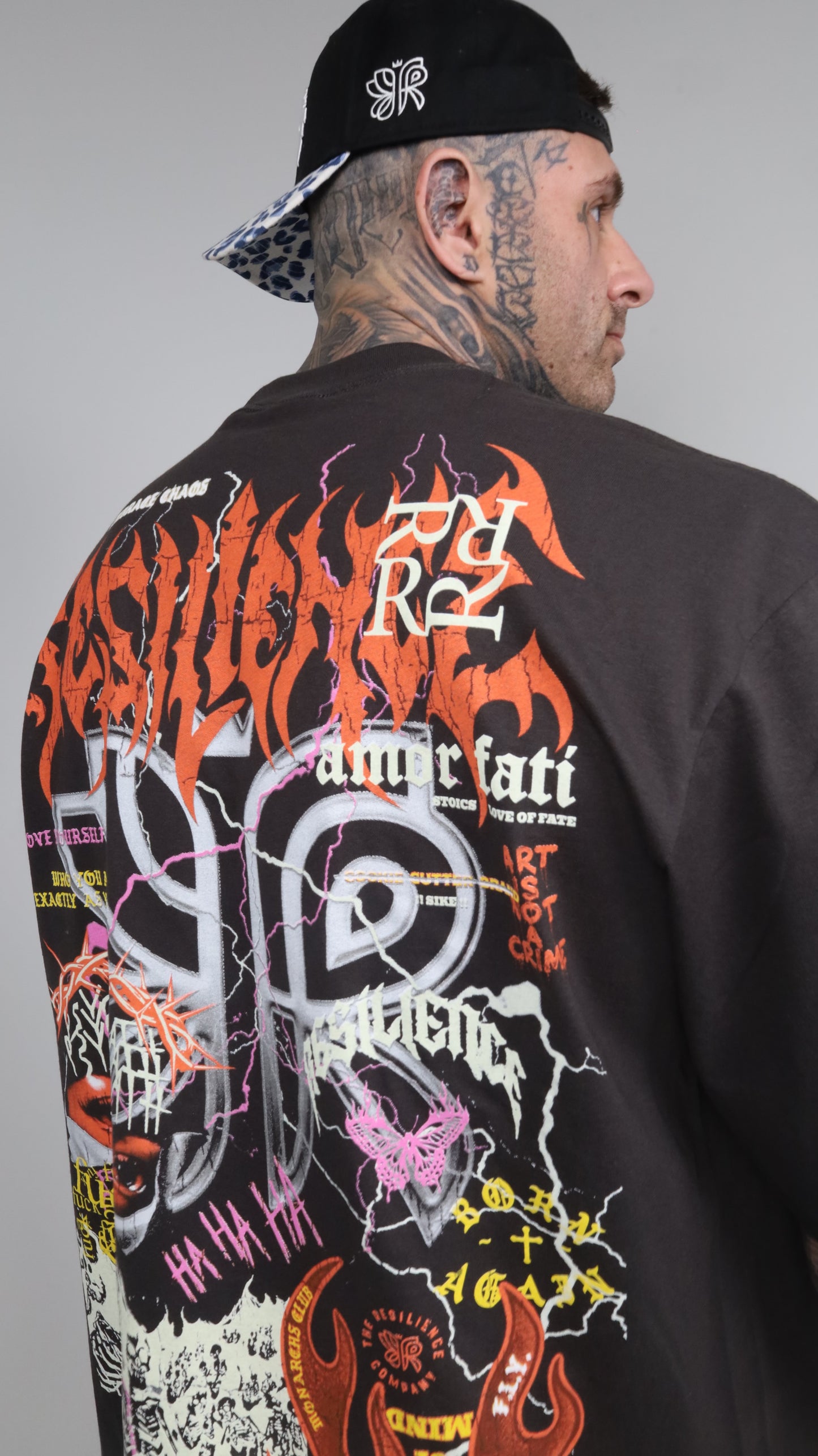 SAD BOYS SMILE AGAIN - OVERSIZE TEE (VINTAGE BLACK)