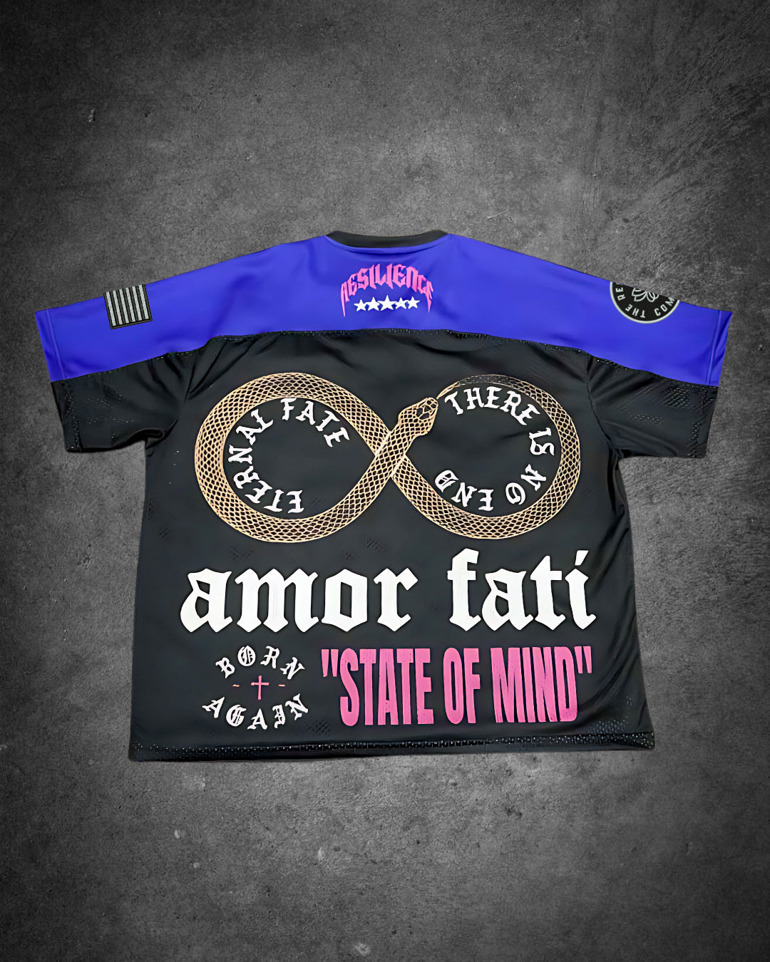 "AMOR FATI" - Resilience Football Jersey (Oversized/ Crop)