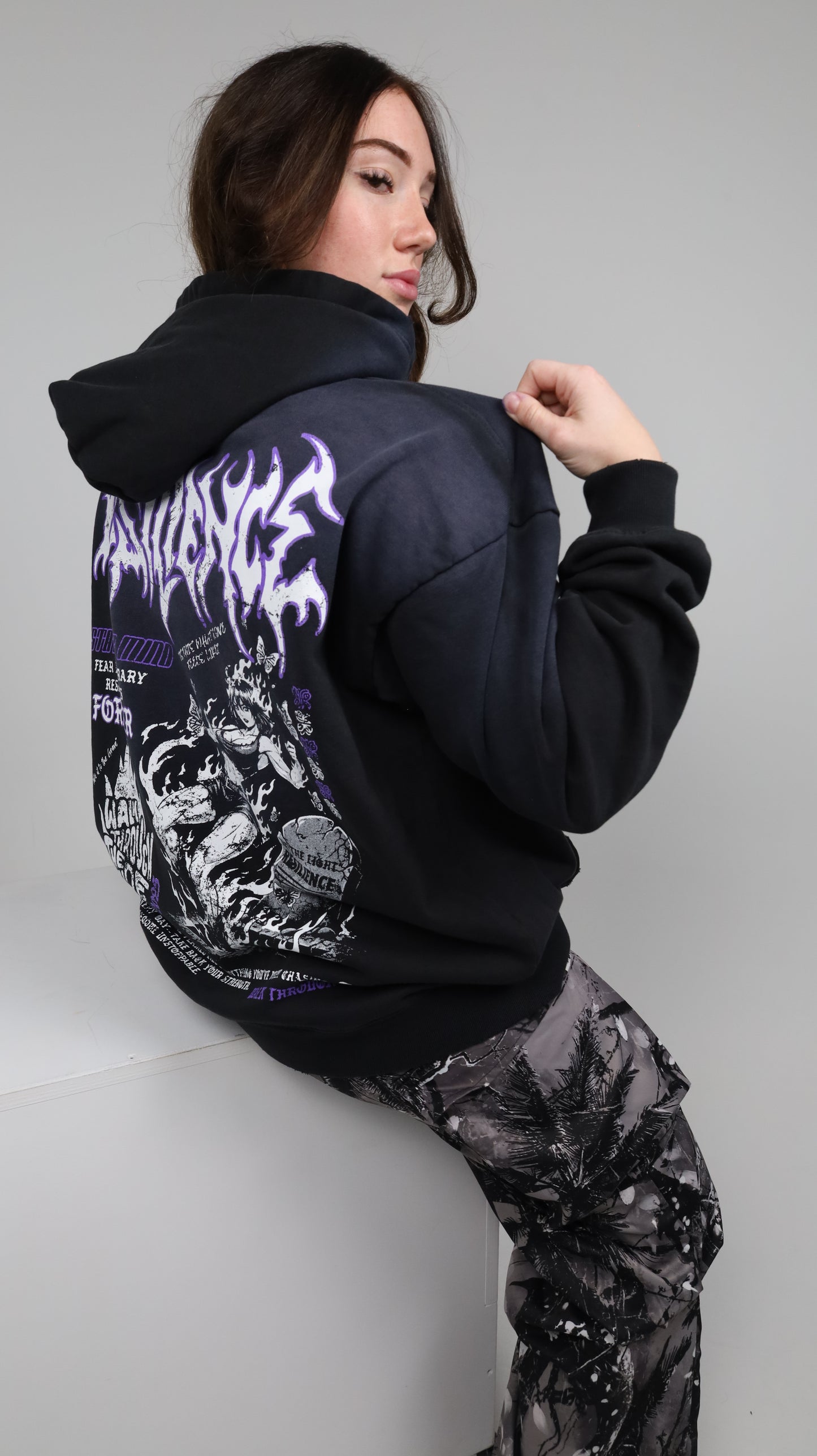 WALK THROUGH FIRE - LUXURY POTASSIUM WASHED HOODIE (1 of 8 MADE)