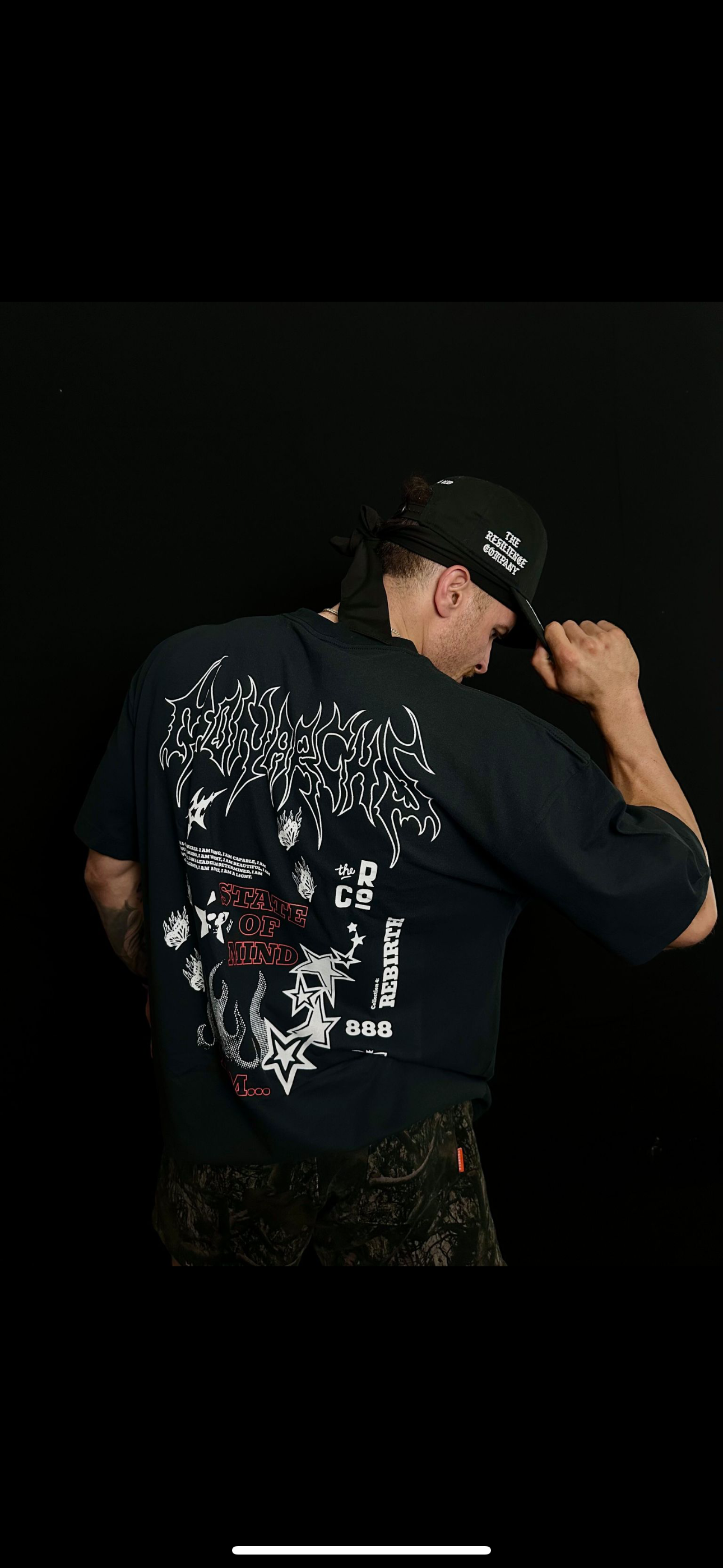 "I AM" - OVERSIZED TEE (BLACK)