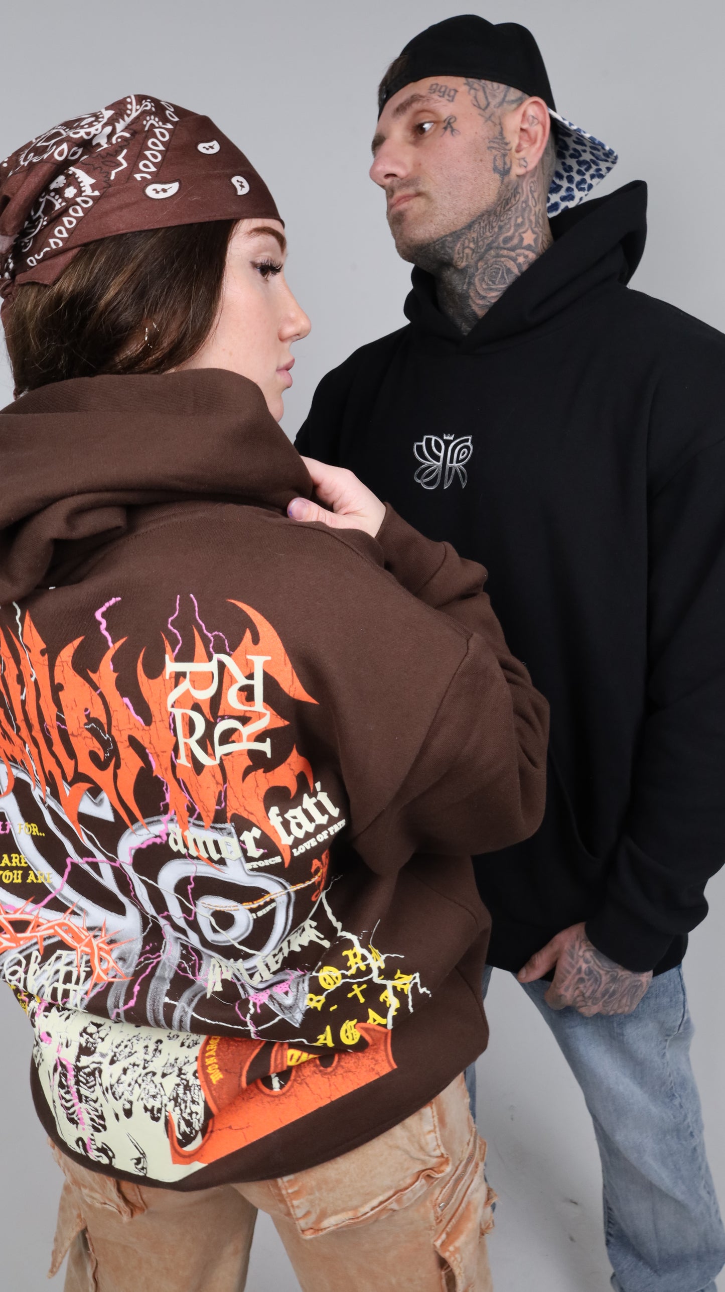 SAD BOYS SMILE AGAIN - HEAVYWEIGHT HOODIE (BROWN)
