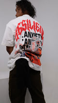 ANXIETY- “WHITE OVERSIZE TEE”