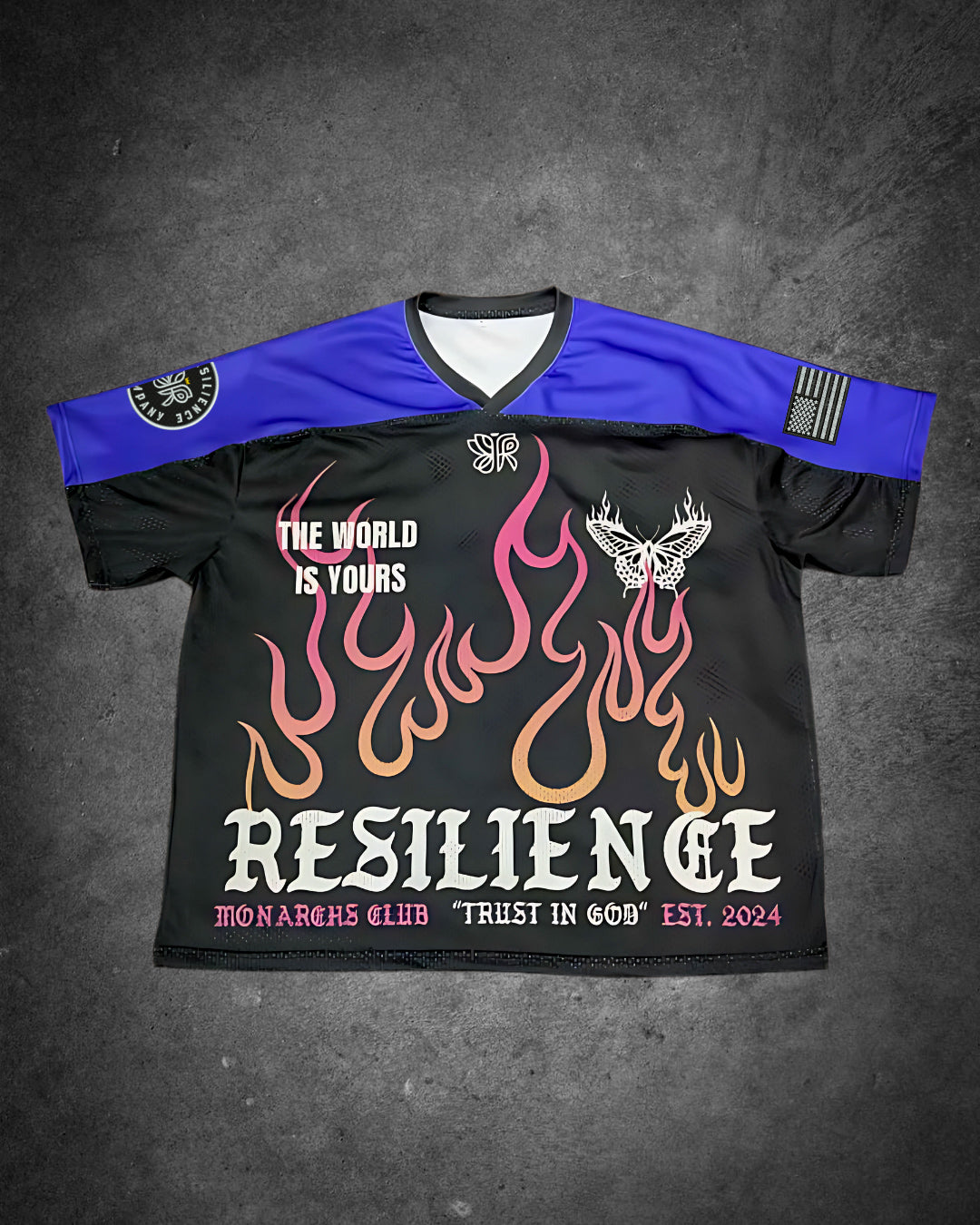 "AMOR FATI" - Resilience Football Jersey (Oversized/ Crop)