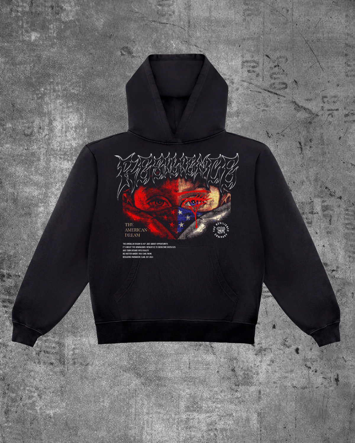 AMERICAN DREAM HEAVYWEIGHT HOODIE (14oz) -BLACK