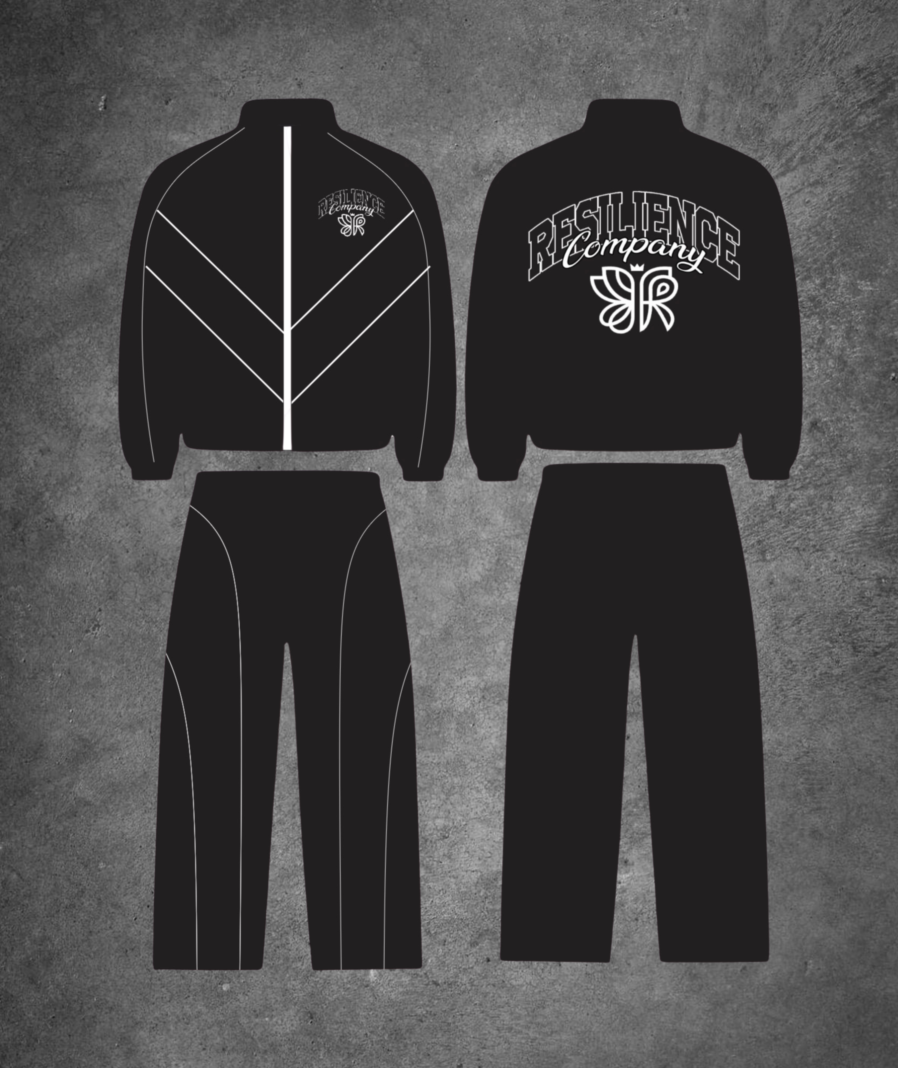 Black Pearl- (Nylon Tracksuit) *RARE 8 TOTAL MADE*