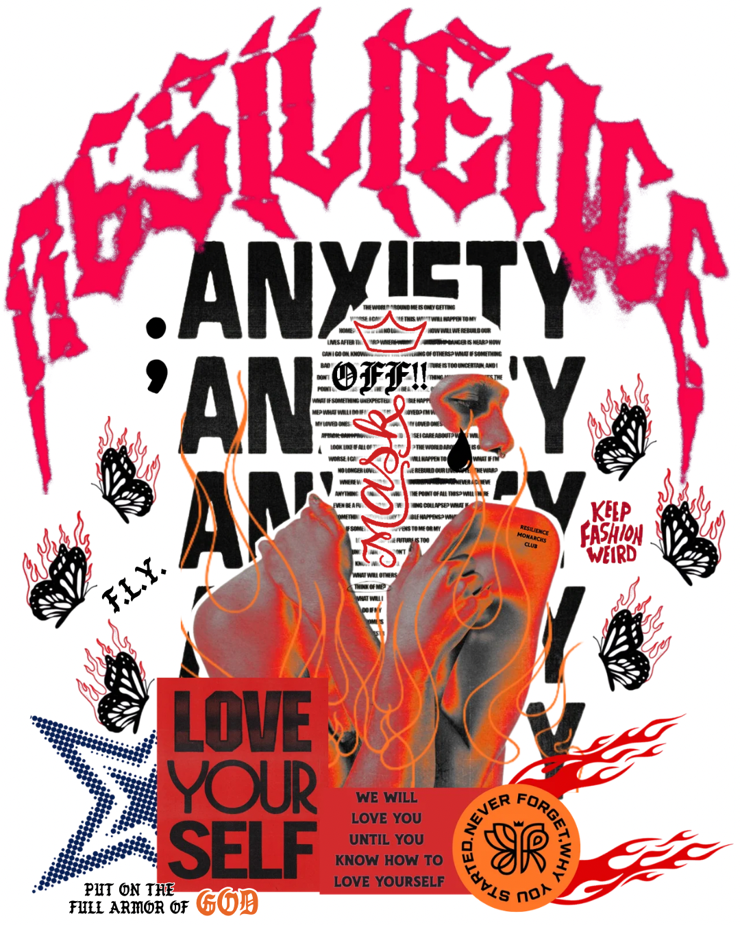 ANXIETY- “DESERT CAMO OVERSIZE TEE”