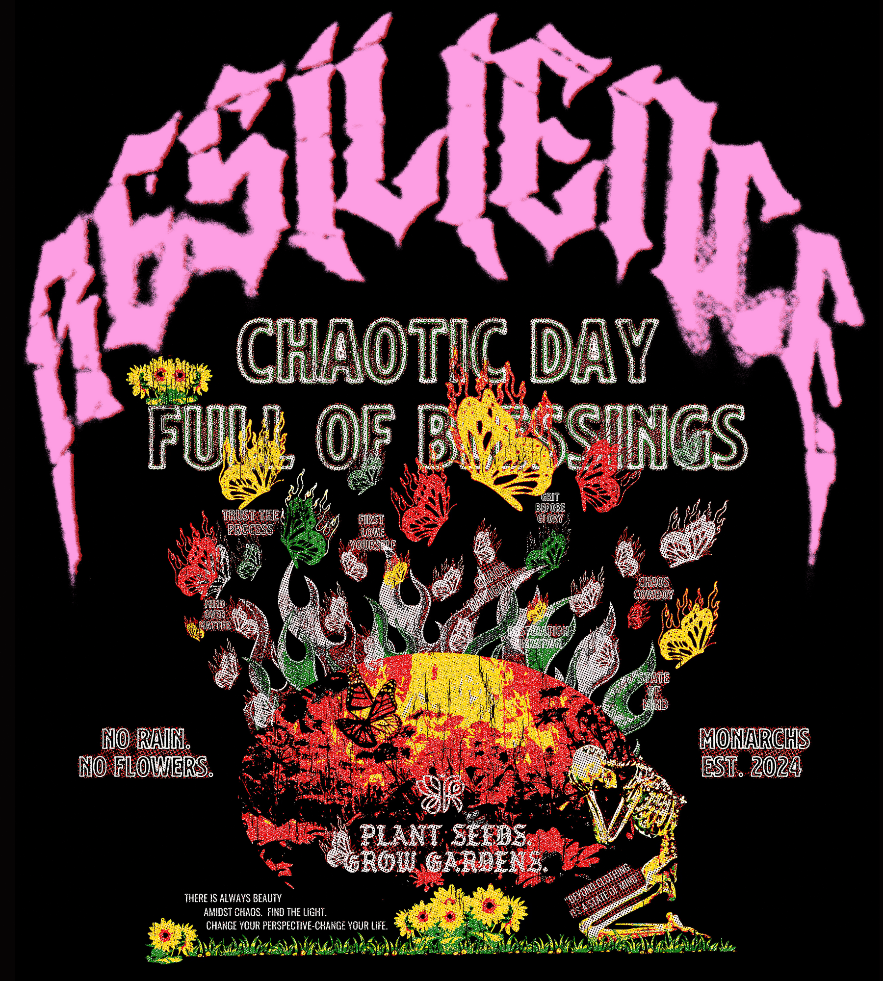 CHAOTIC DAY FULL OF BLESSINGS- BLACK