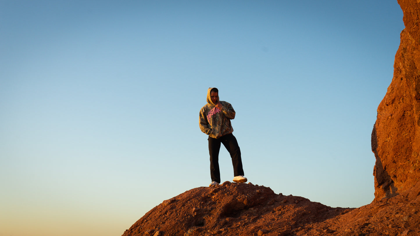 Legacy Hoodie - "TREE CAMO / PINK" *OVERSIZED*