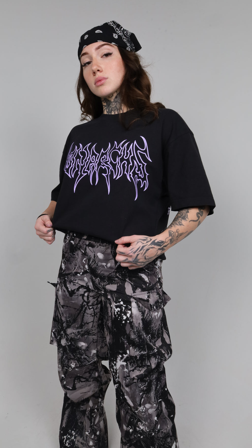 WALK THROUGH FIRE - OVERSIZE TEE (BLACK)