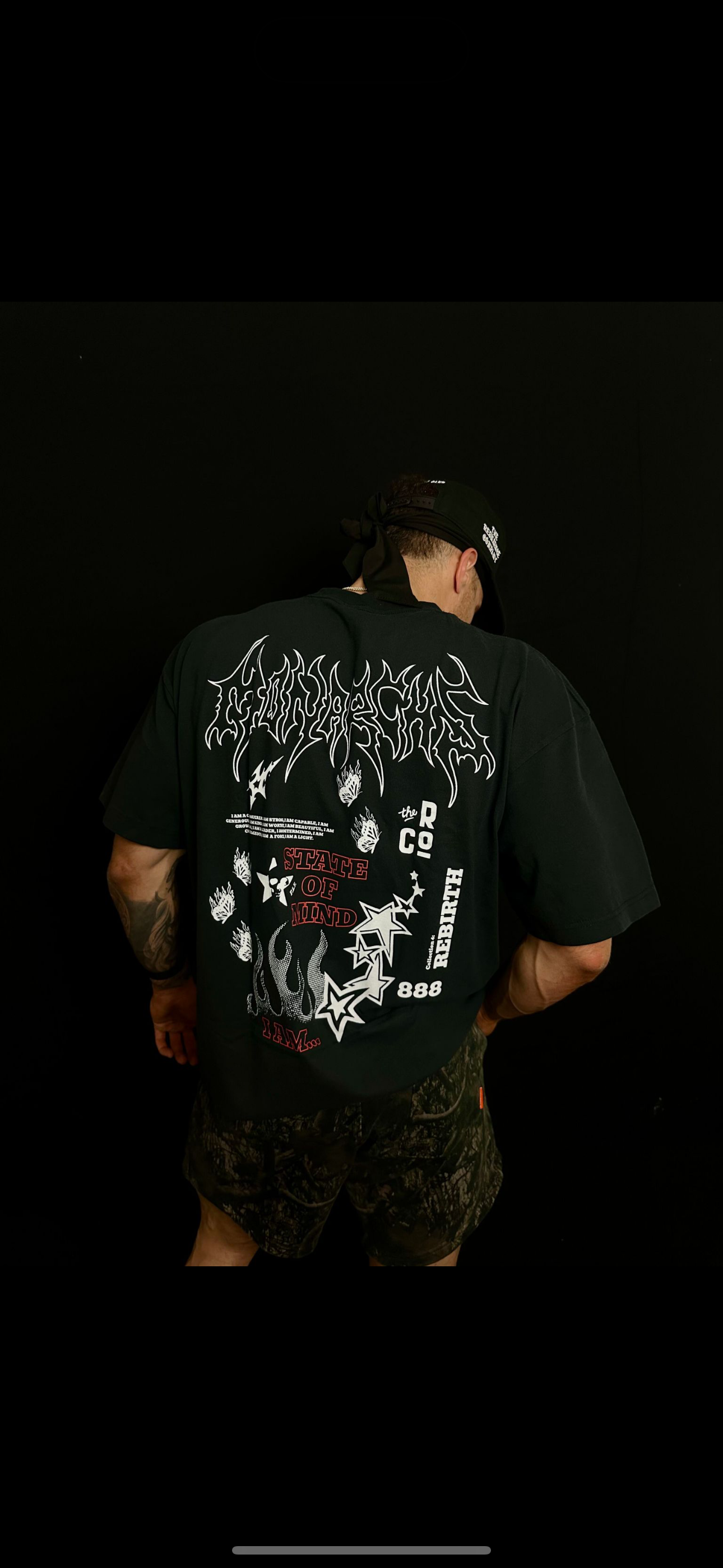 "I AM" - OVERSIZED TEE (BLACK)