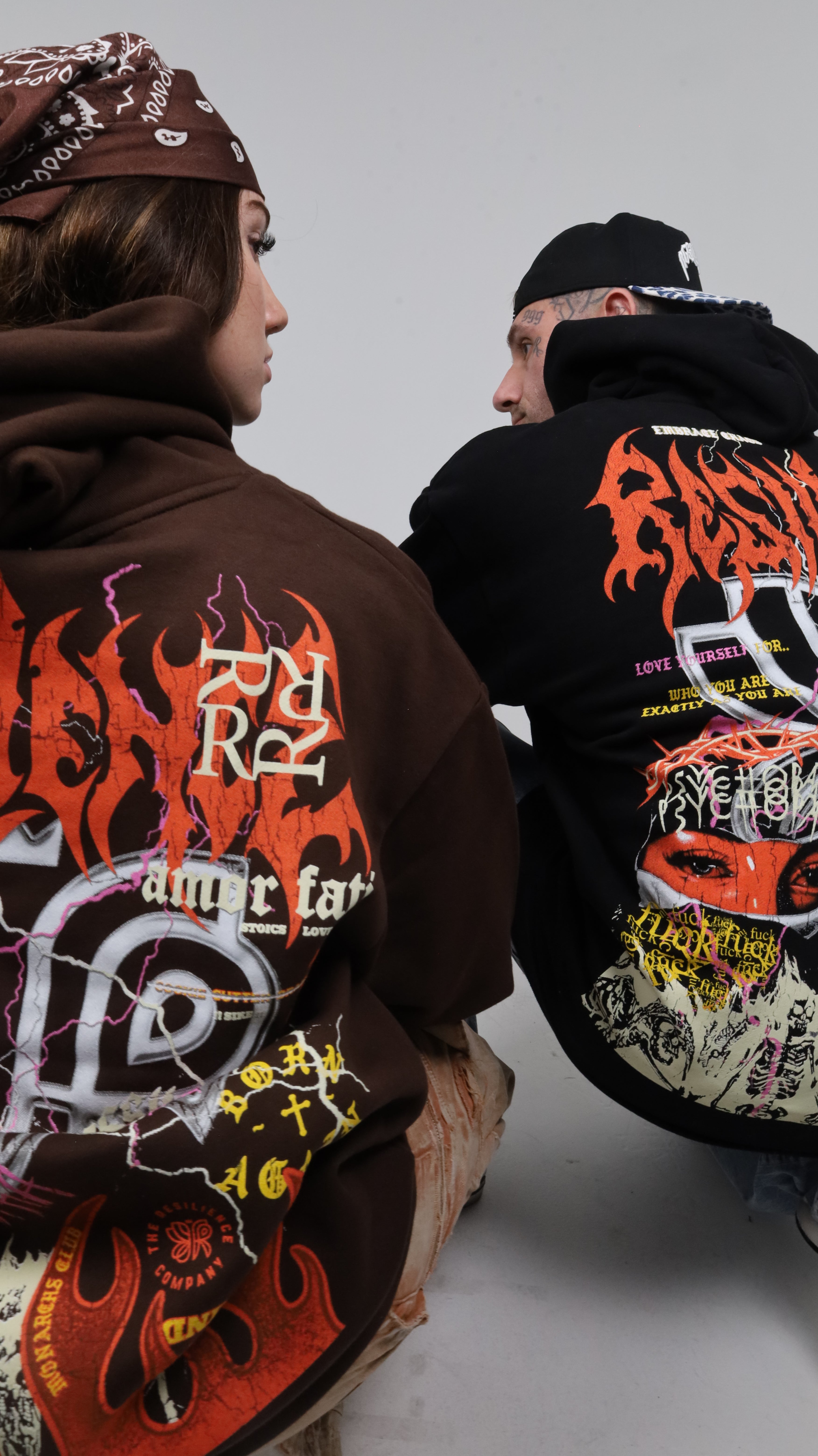 SAD BOYS SMILE AGAIN - HEAVYWEIGHT HOODIE (BROWN)