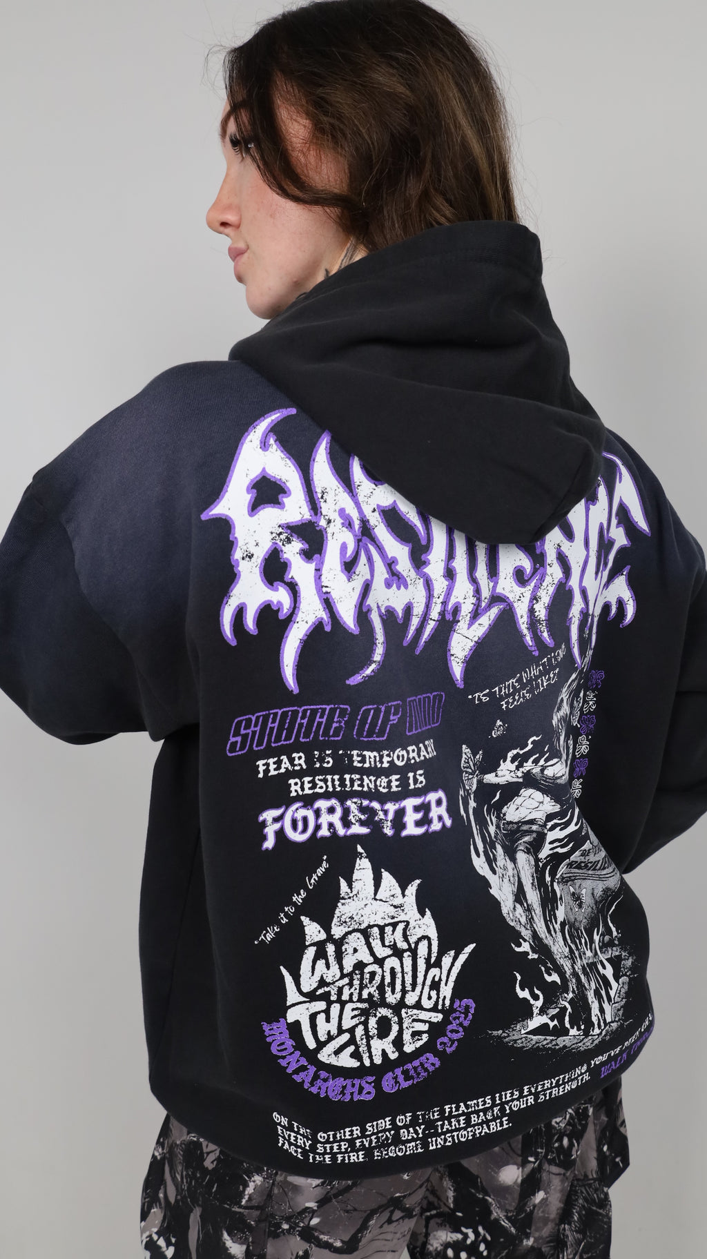 WALK THROUGH FIRE - LUXURY POTASSIUM WASHED HOODIE (1 of 8 MADE)