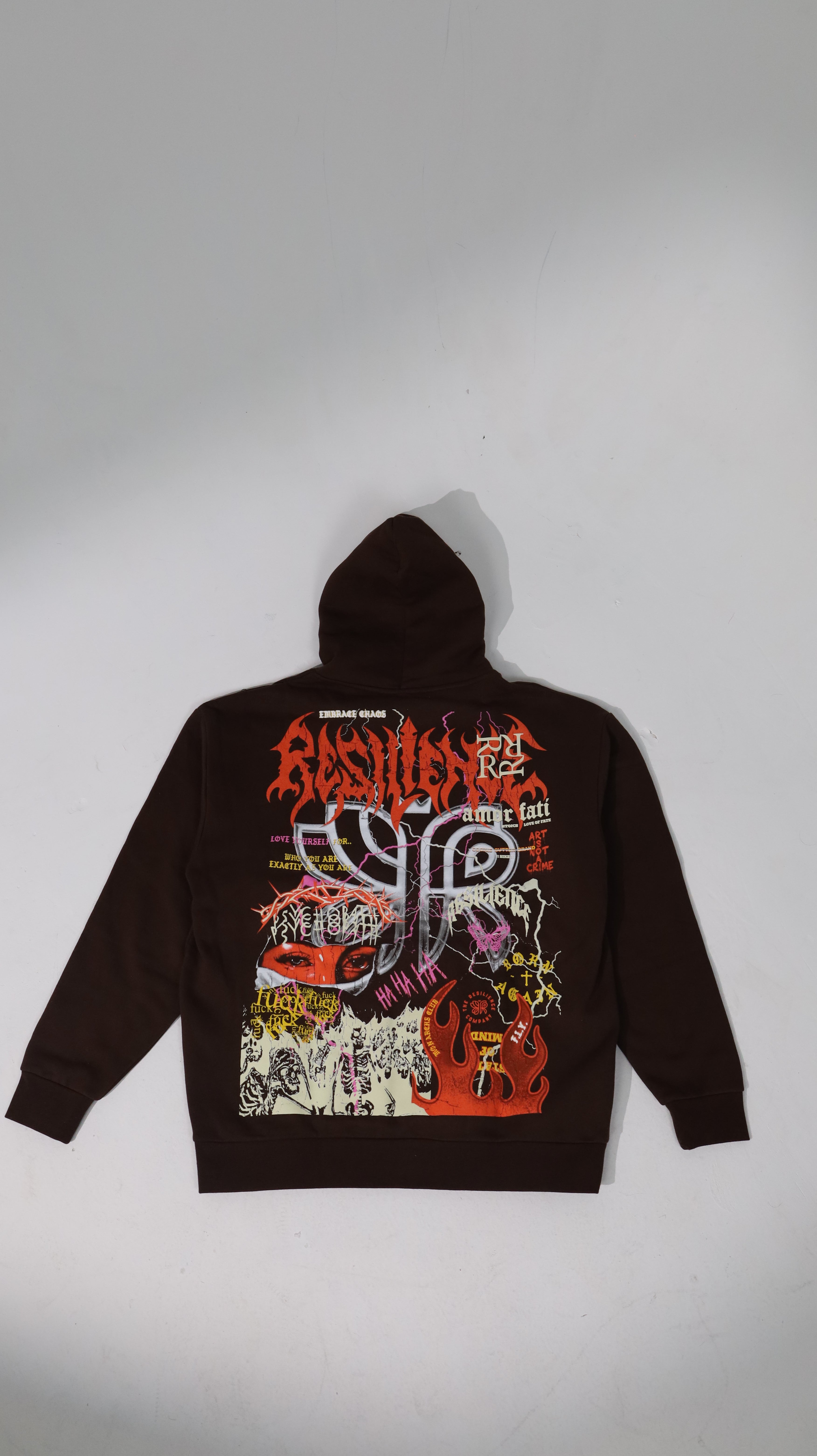 SAD BOYS SMILE AGAIN - HEAVYWEIGHT HOODIE (BROWN)
