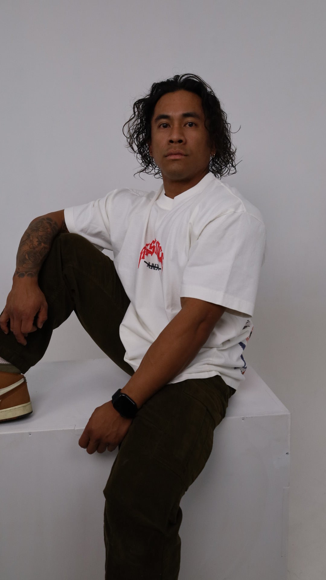 ANXIETY- “WHITE OVERSIZE TEE”