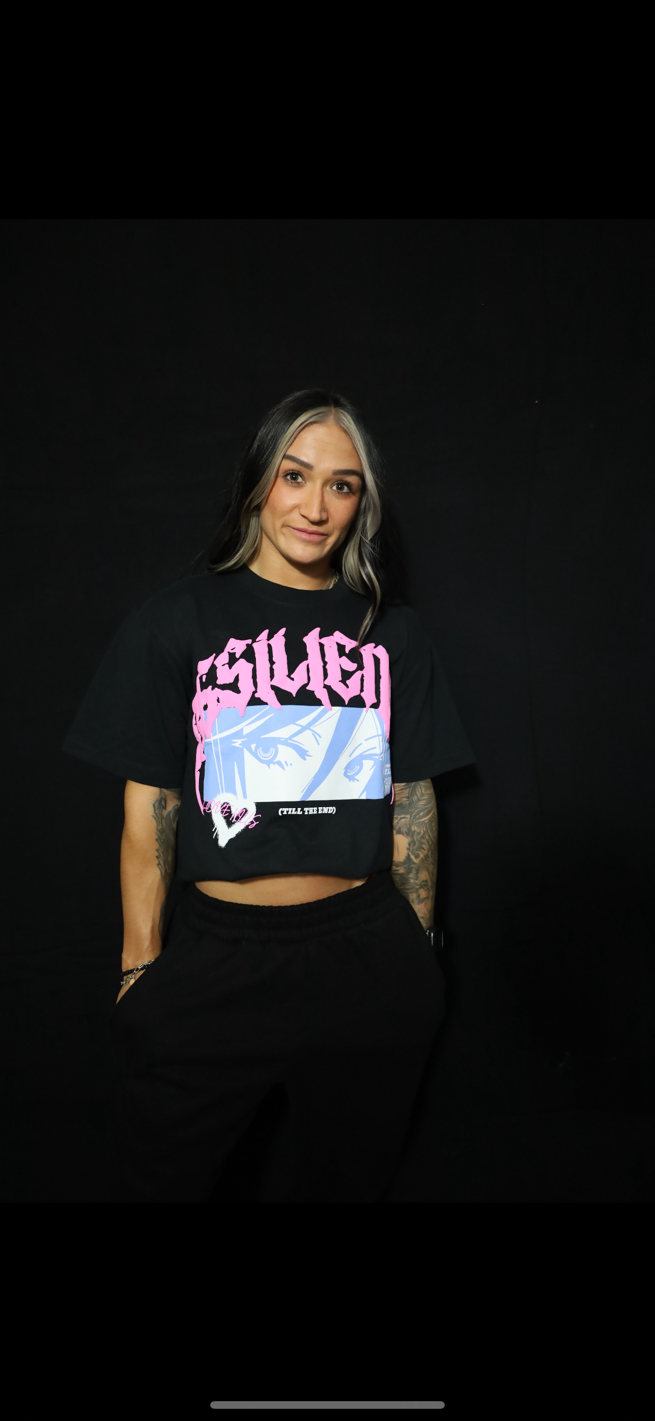 "LOVE KILLS" - OVERSIZED TEE (BLACK)