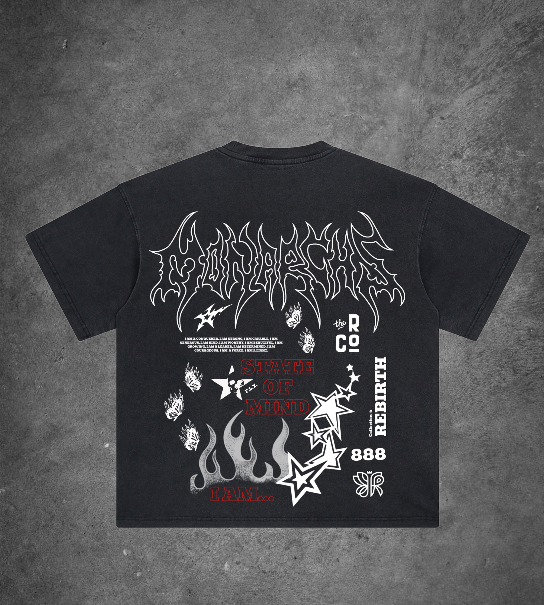 "I AM" - OVERSIZED TEE (BLACK)