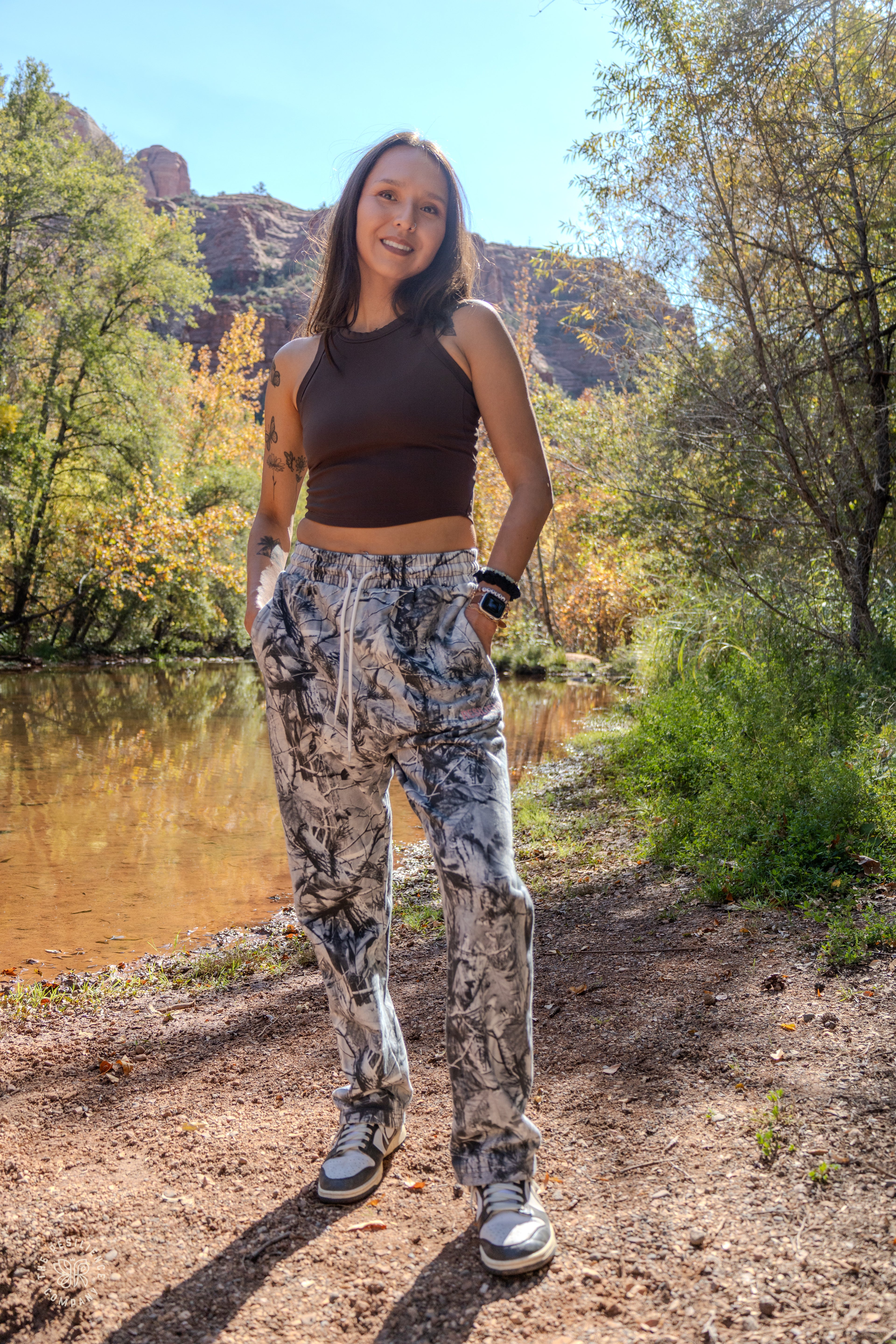 White Tree Camo sweats