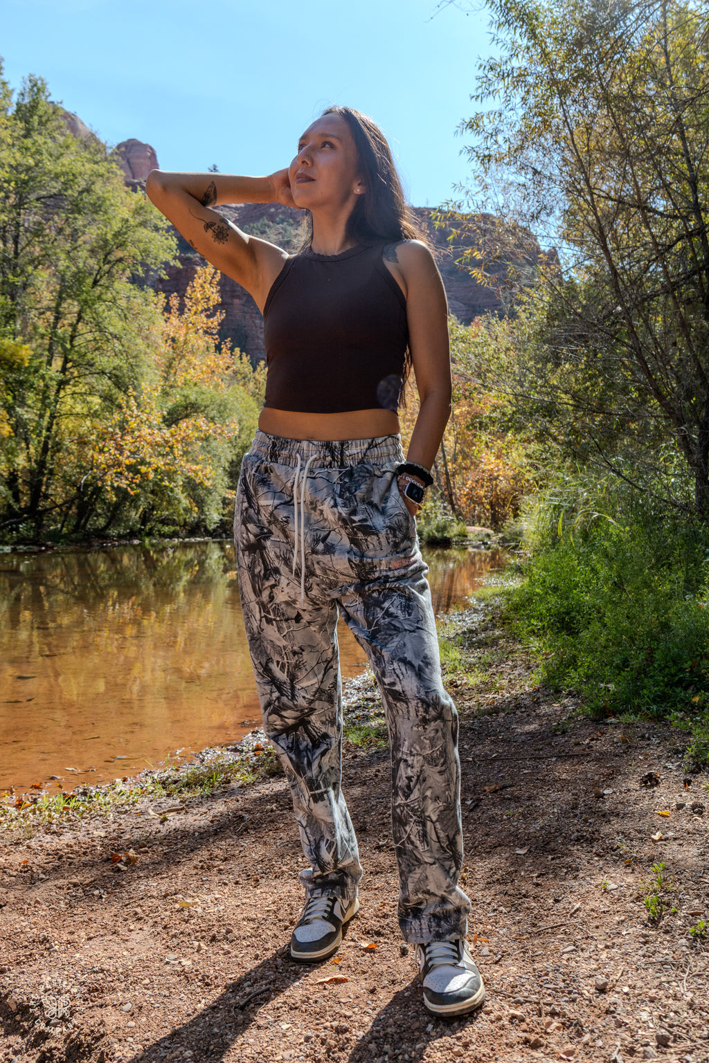 White Tree Camo sweats