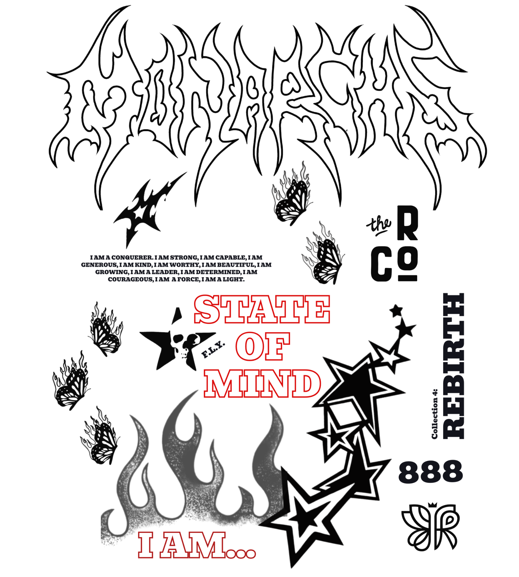 "I AM" - OVERSIZED TEE (WHITE)