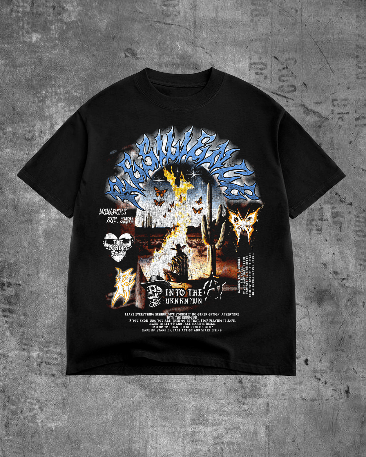 THE LONELY ROAD- O/S TEE