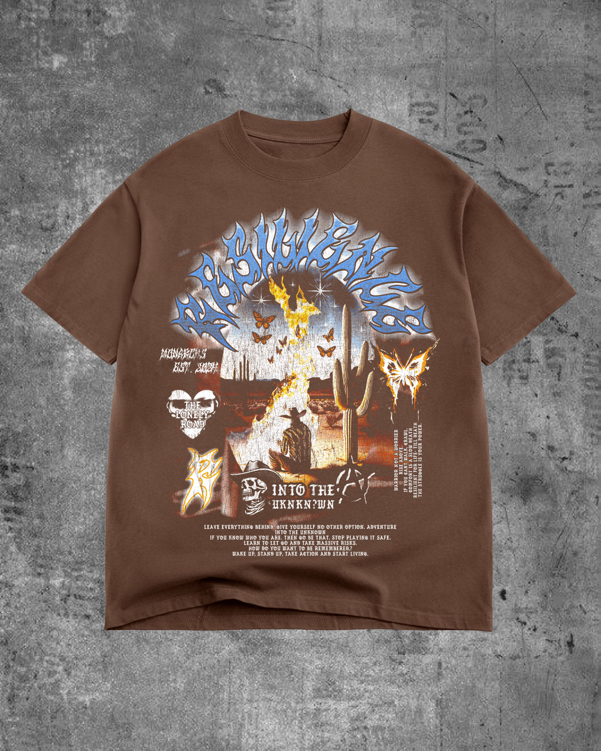 THE LONELY ROAD- O/S TEE