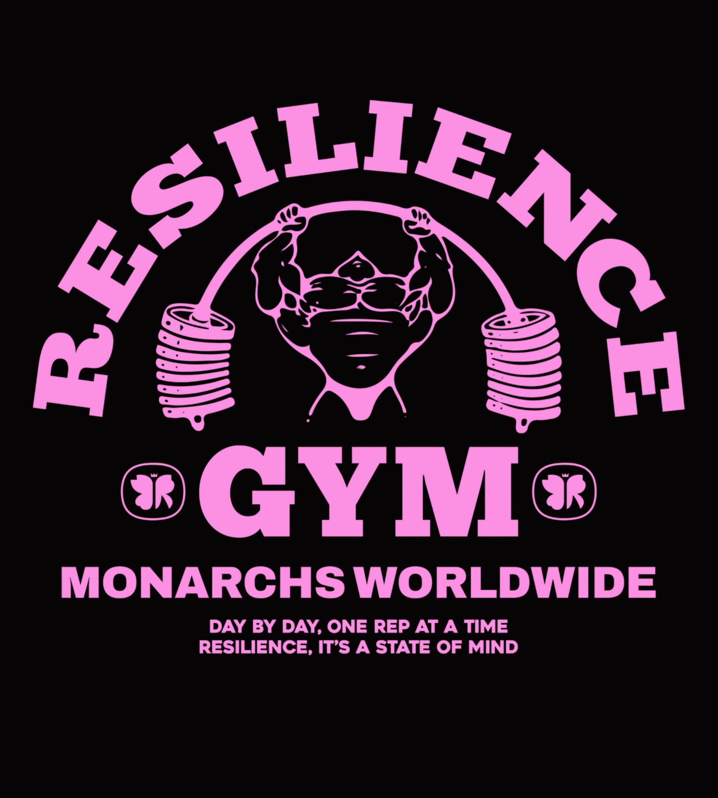 RESILIENCE GYM- WOMENS CROP (BLACK)