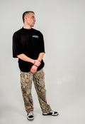 Monarchs Club -  Oversized Tee | Black / Teal