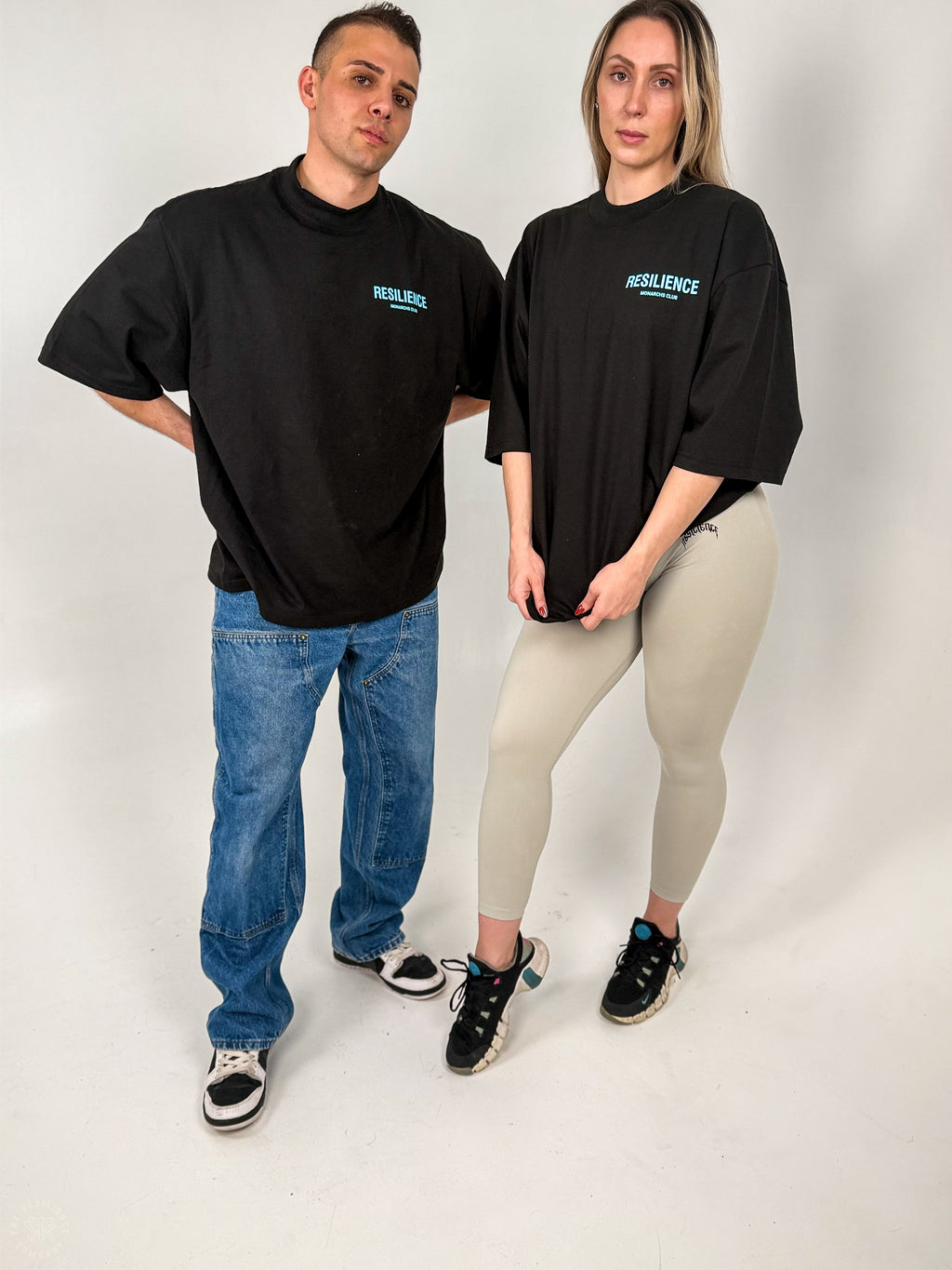 Monarchs Club -  Oversized Tee | Black / Teal