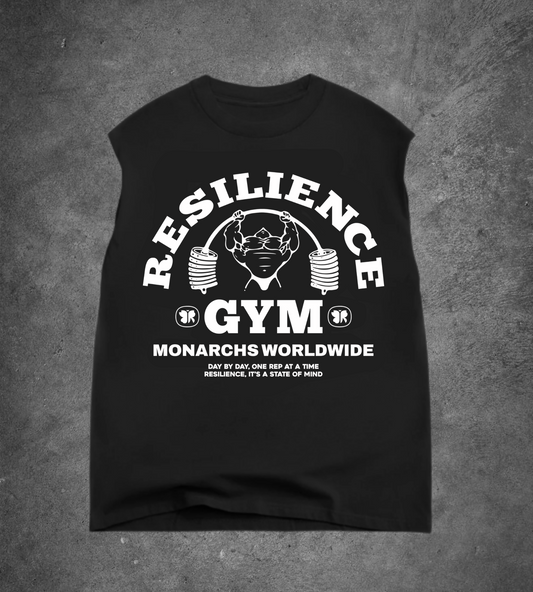 RESILIENCE GYM- CUTOFF (BLACK/WHITE)