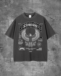"THE PHOENIX" DROP SHOULDER TEE- VINTAGE WASH (CHARCOAL)