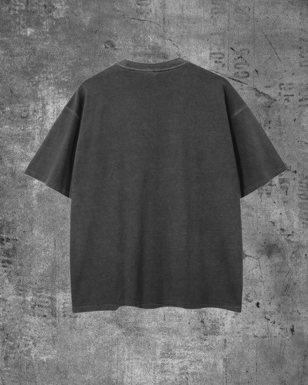 "THE PHOENIX" DROP SHOULDER TEE- VINTAGE WASH (CHARCOAL)