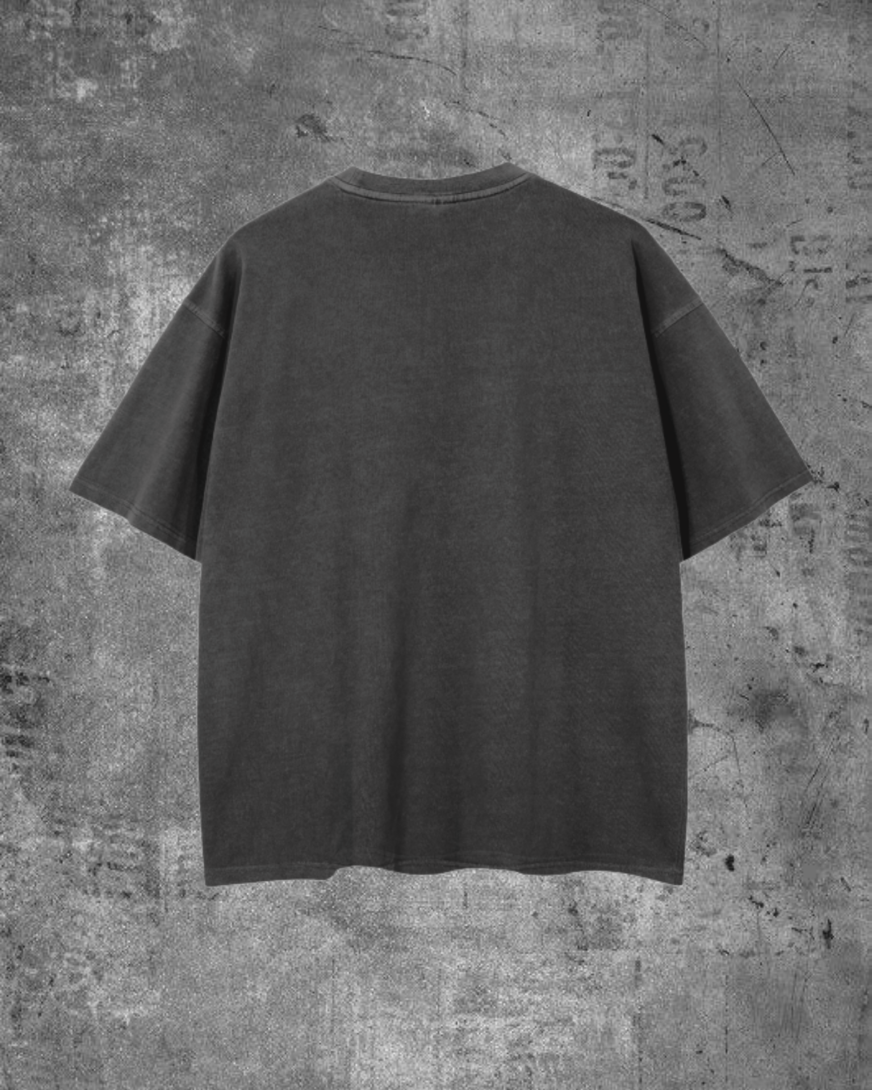 "THE PHOENIX" DROP SHOULDER TEE- VINTAGE WASH (CHARCOAL)