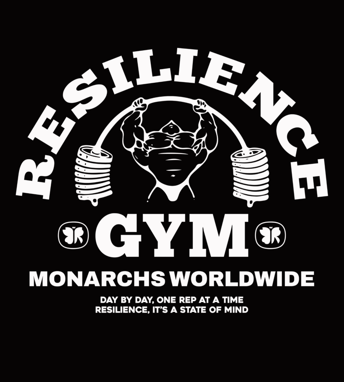 RESILIENCE GYM- OVERSIZED TEE (VINTAGE BLACK)