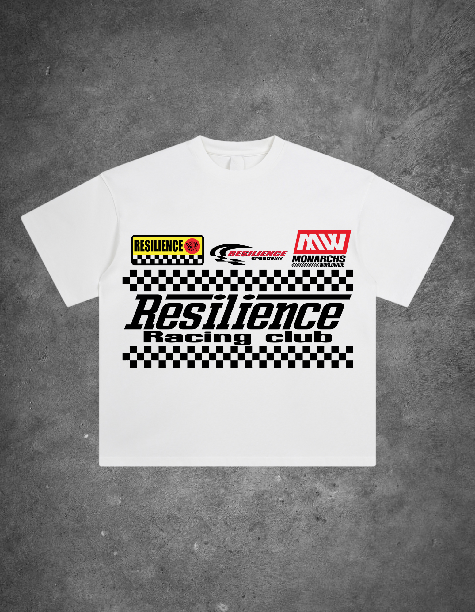 "MIRACLE MILE" - OVERSIZED TEE (BLACK)