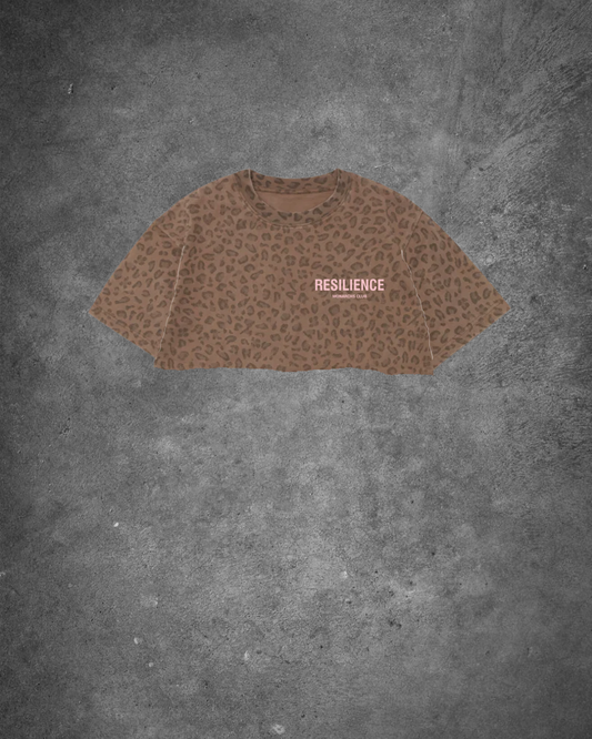 Monarchs Club- Leopard Crop top (PINK)