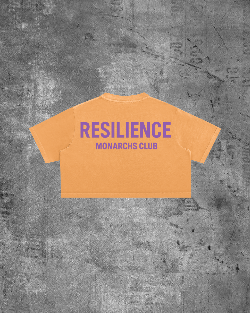 MONARCHS CLUB- WOMENS CROP (CLEMENTINE/PURPLE)