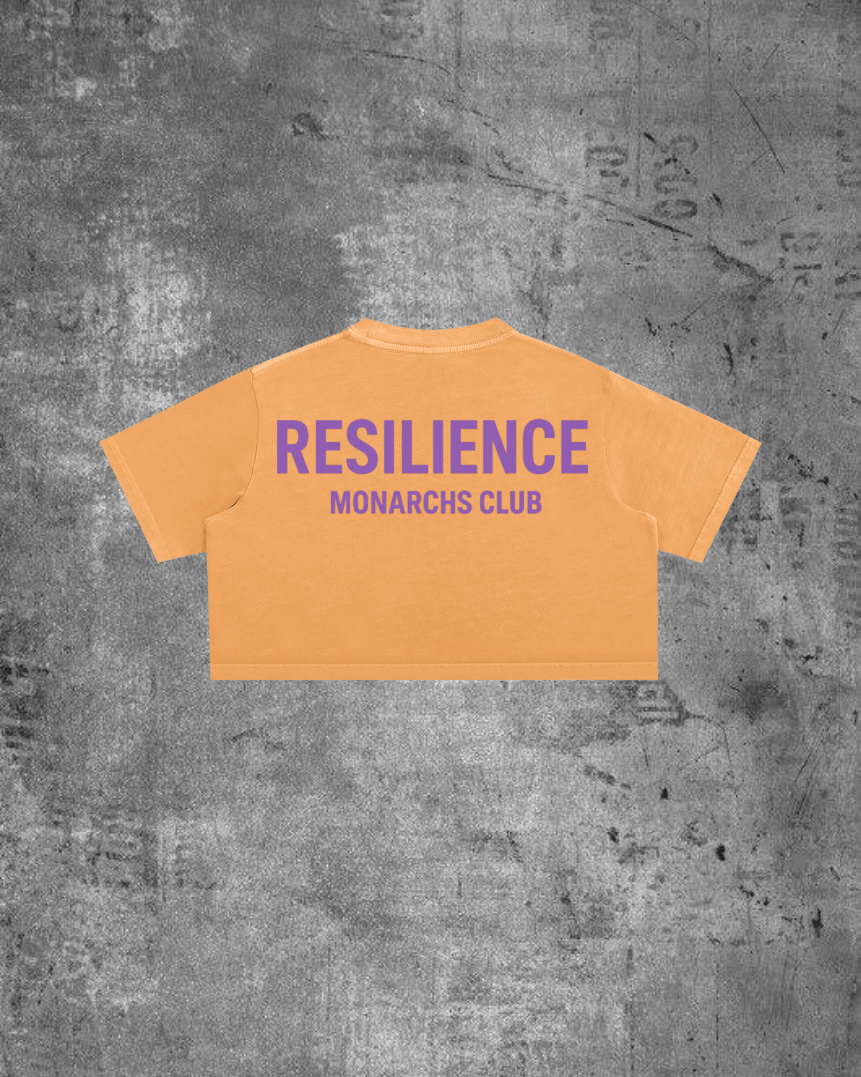 MONARCHS CLUB- WOMENS CROP (CLEMENTINE/PURPLE)