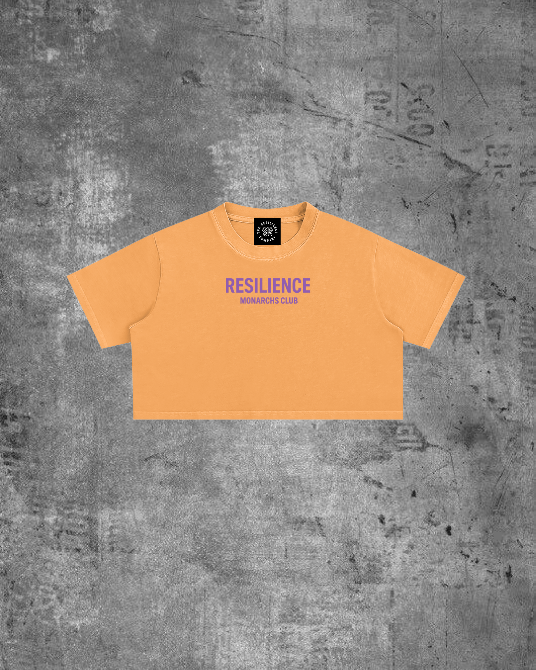 MONARCHS CLUB- WOMENS CROP (CLEMENTINE/PURPLE)